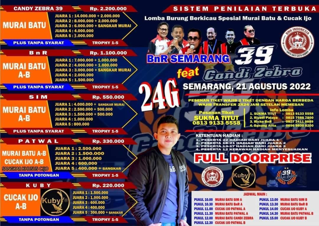 Brosur BnR Semarang 39 Feat Candi Zebra (15/08/2022)