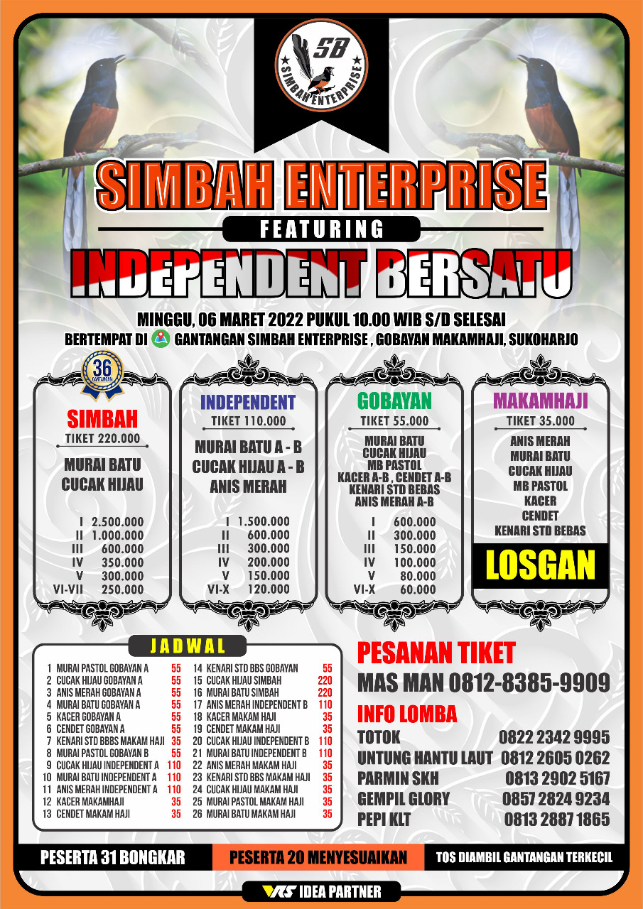 Brosur Simbah Enterprise Featuring Independent Bersatu (25/02/2022)