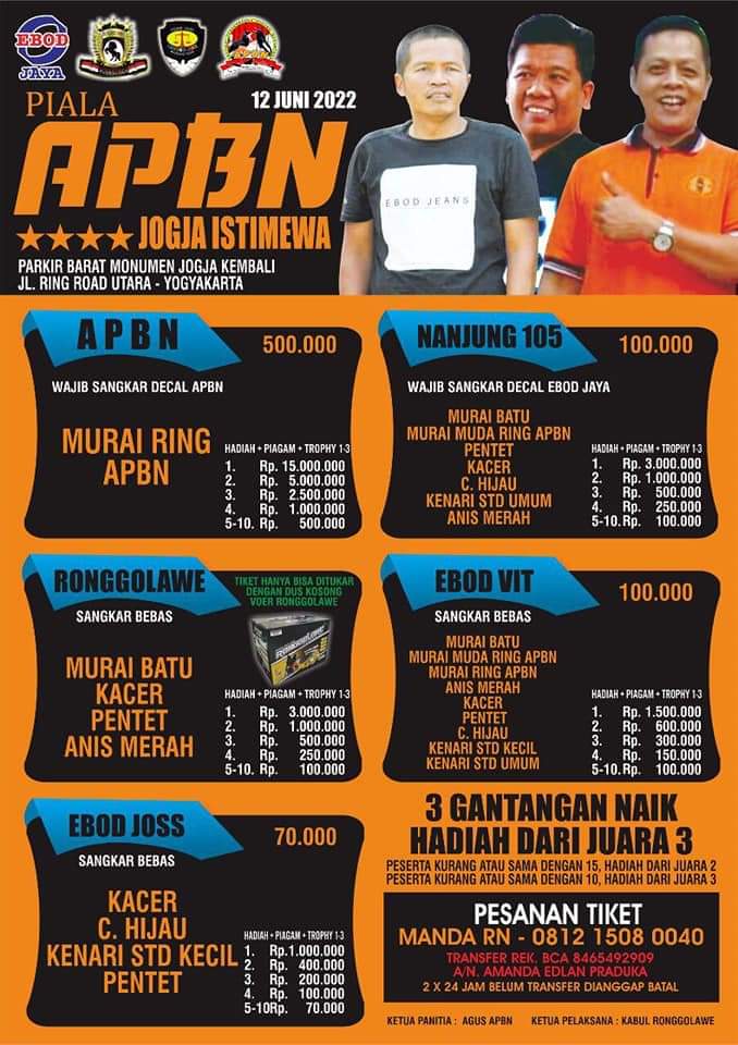 Brosur Piala APBN Jogja Istimewa(09/06/2022)
