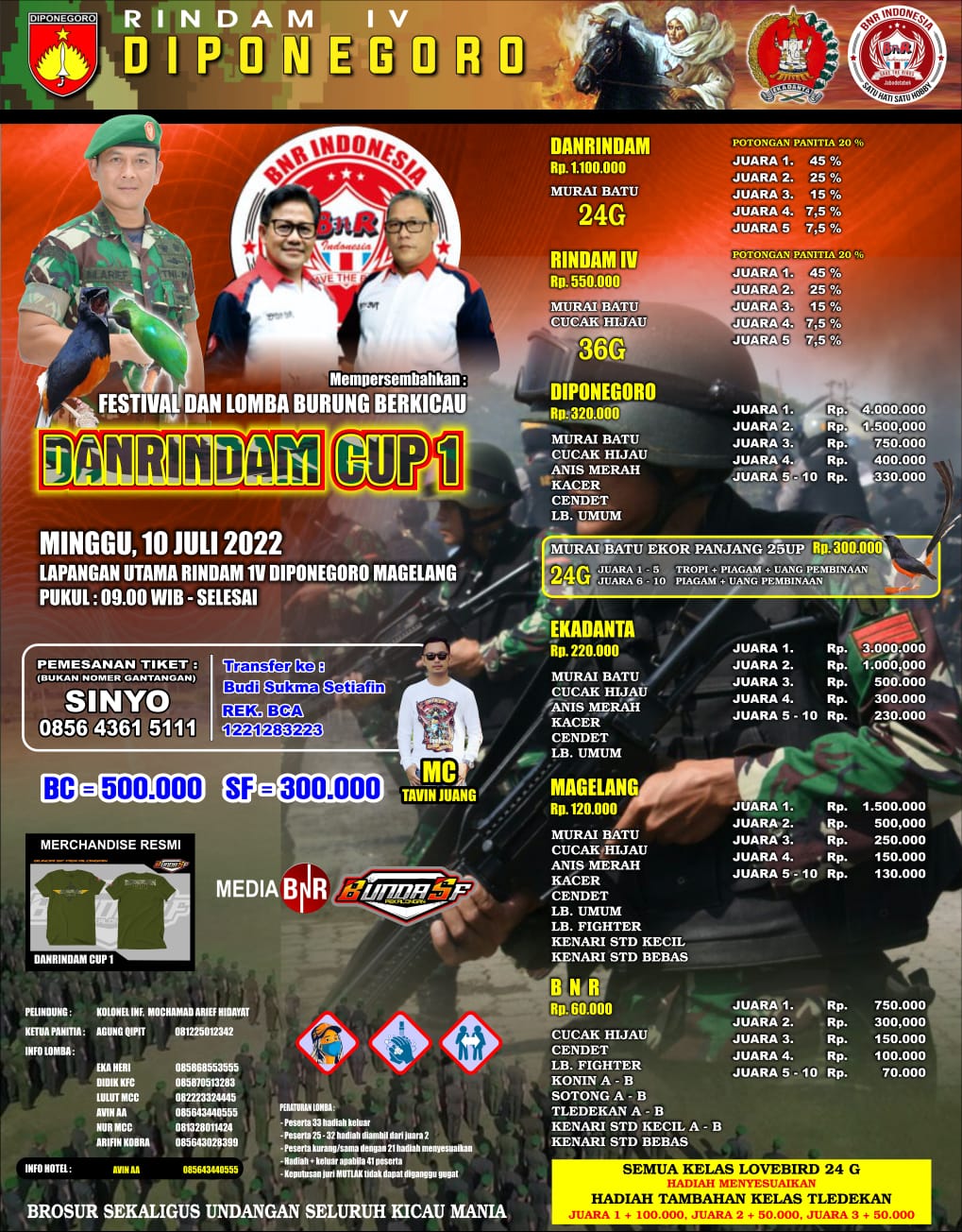 Brosur DANRINDAM CUP I Magelang(09/06/2022)