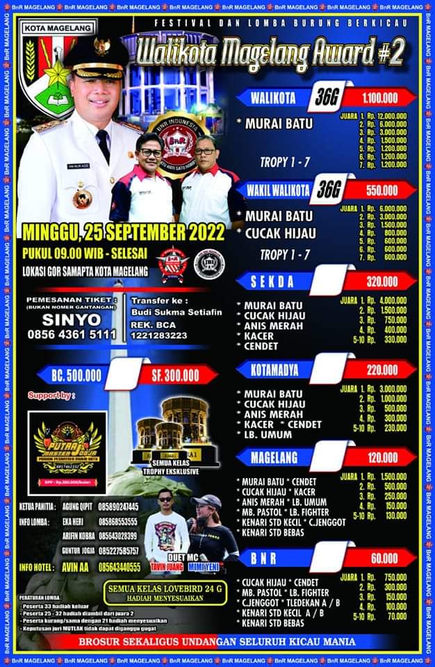 Brosur Walikota Magelang Award 2 Magelang (19/07/2022)