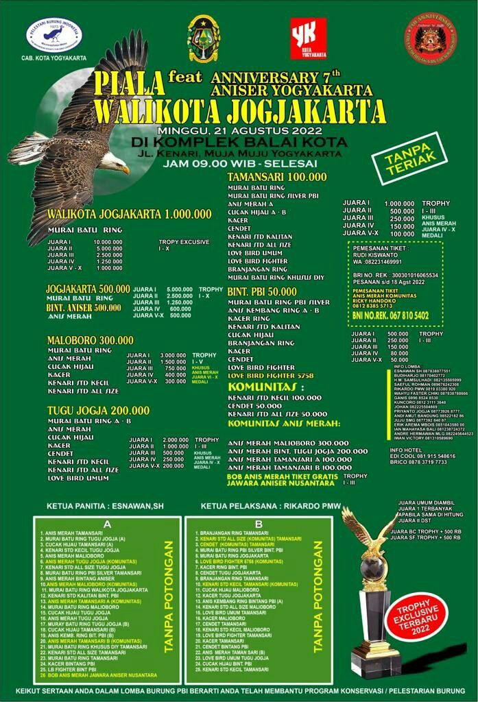 Brosur Piala Walikota Jogjakarta (01/08/2022)