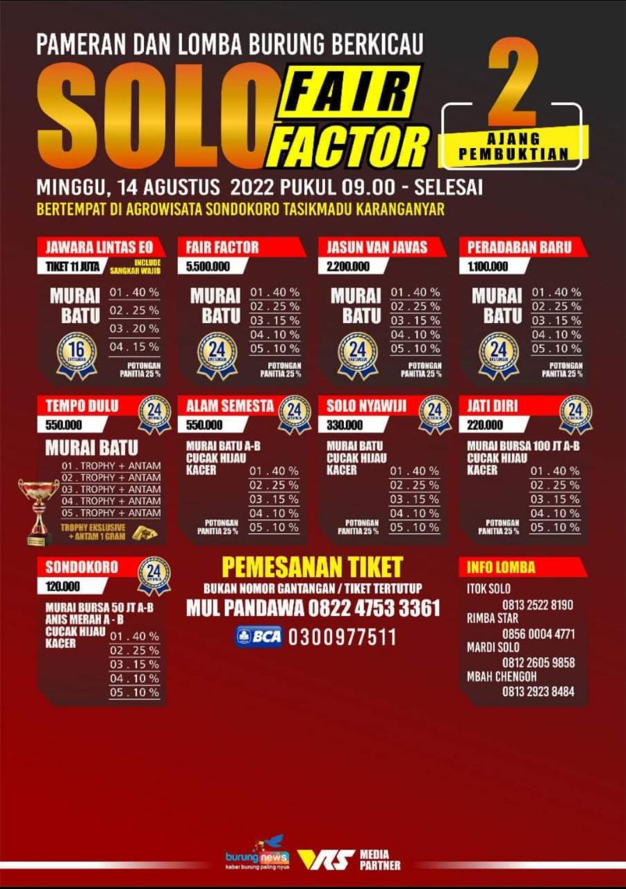 Brosur Solo Fair Factor 2 (07/08/2022)