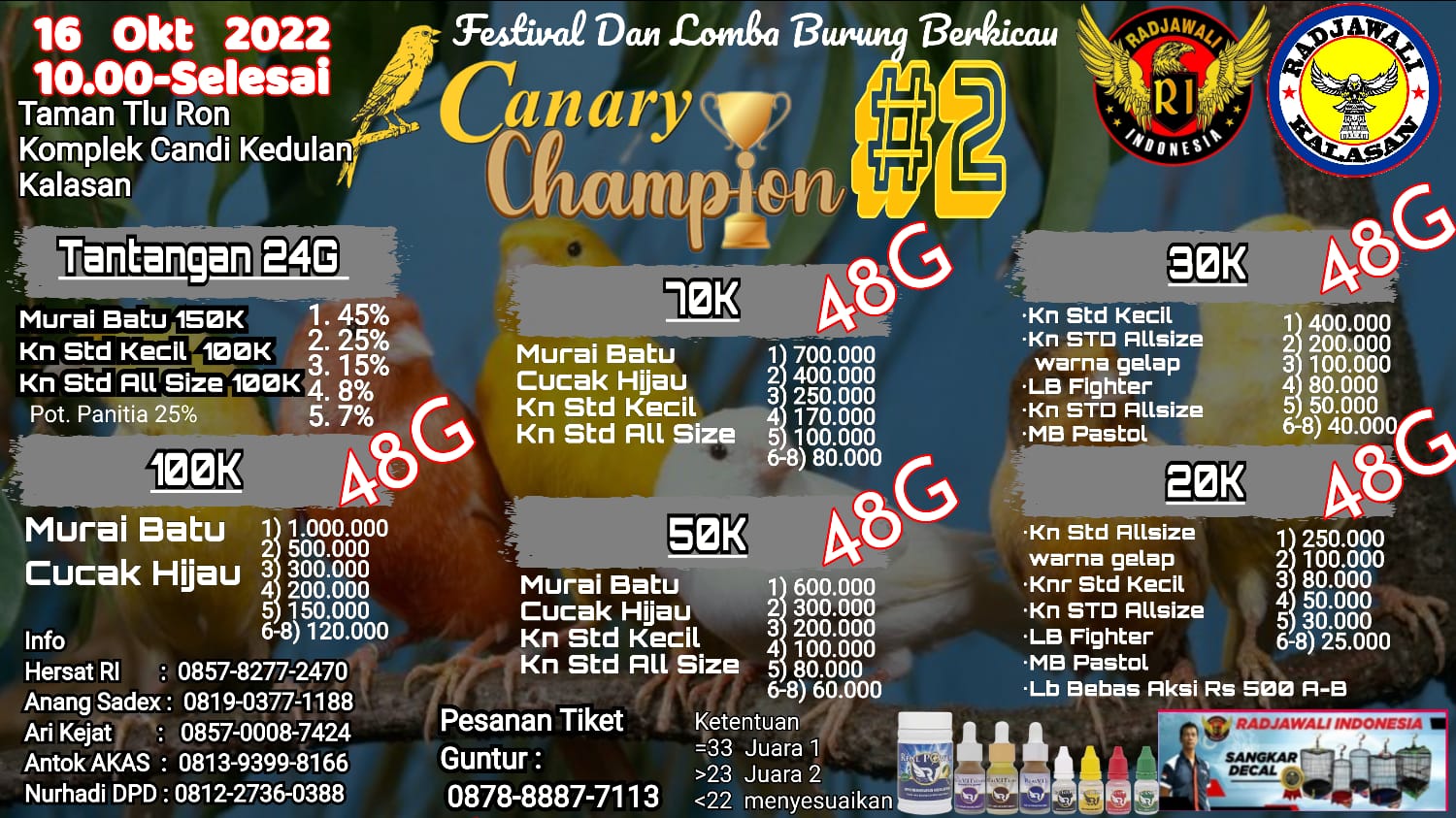 Brosur Canary Champion 2 Yogyakarta (22/09/2022)
