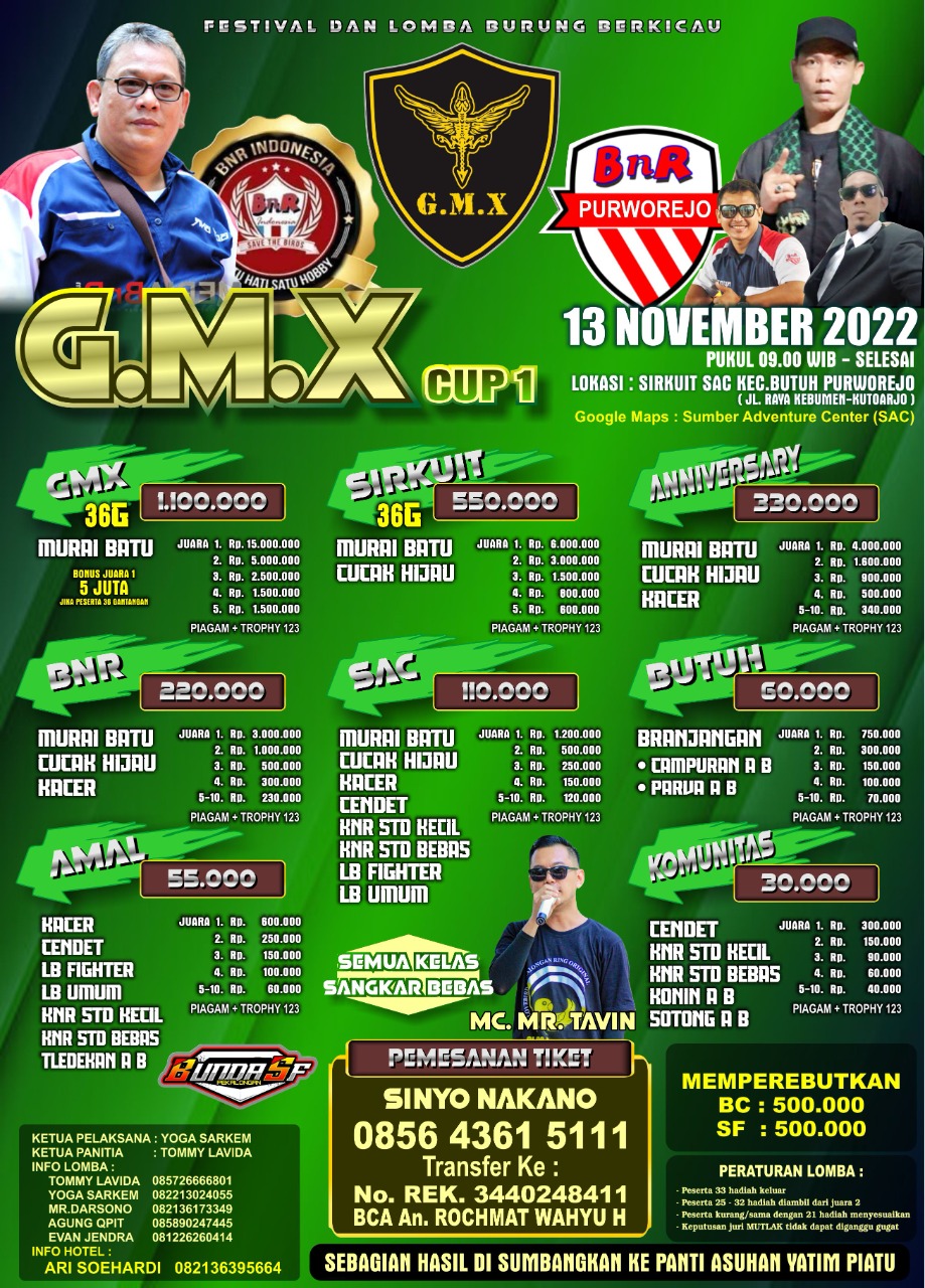 Brosur GMX Cup 1 Purworejo (22/09/2022)