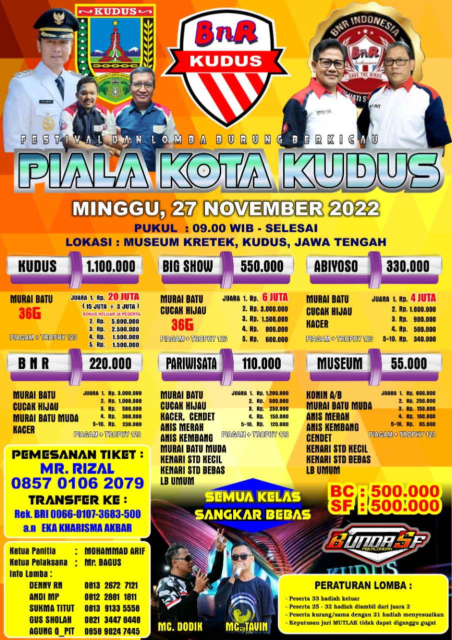 Brosur Piala Kota Kudus (22/09/2022)