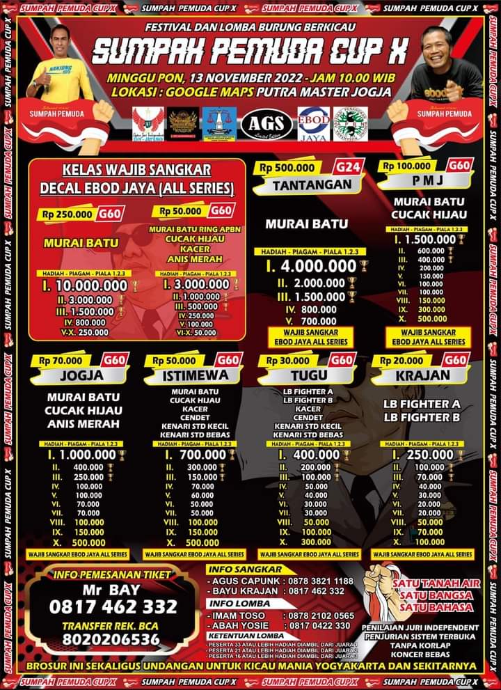 Brosur Sumpah Pemuda Cup X Jogja (27/09/2022)